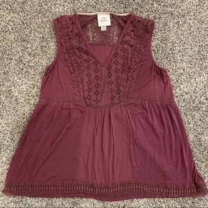 Like New! Mauve Boho Tank